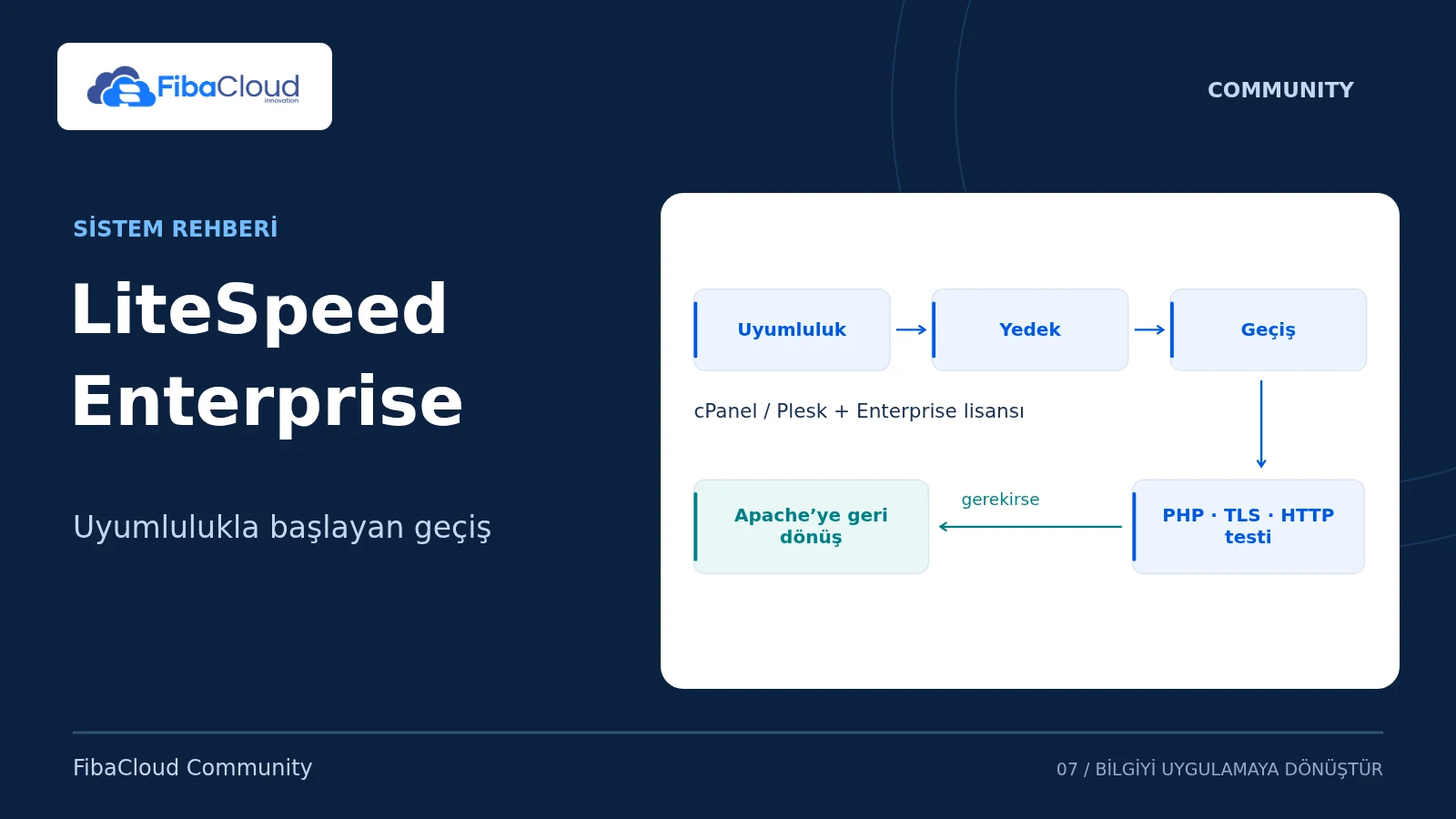 LiteSpeed Enterprise — Uyumlulukla başlayan geçiş